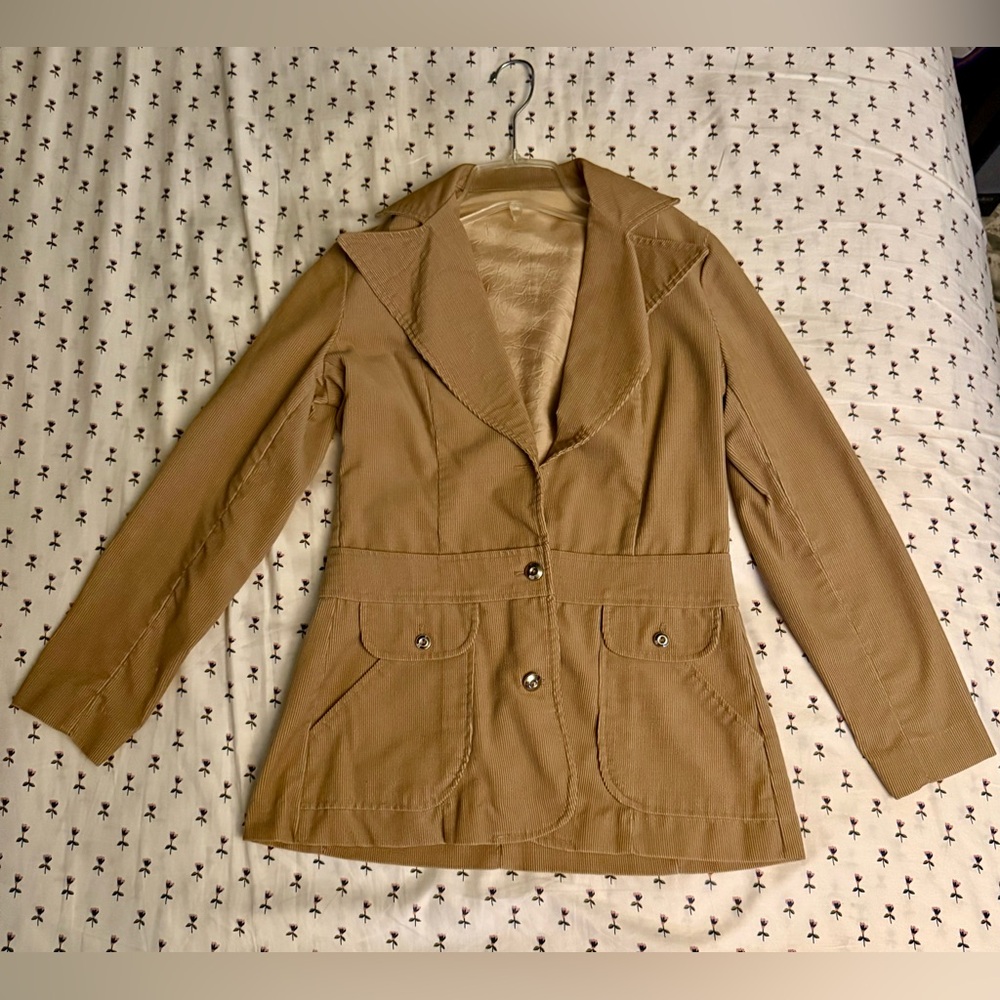 Vintage Tan Corduroy Blazer No Tags Fits like a XSmall
